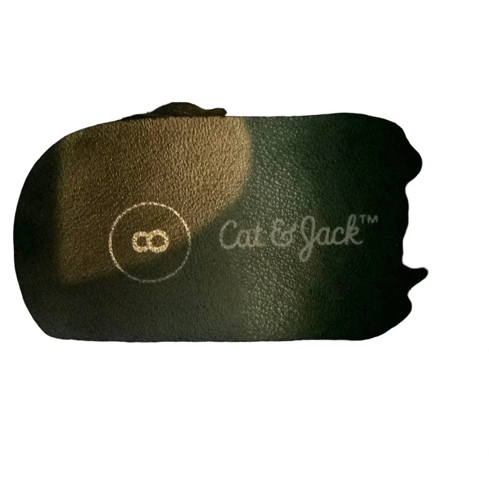 Cat And Jack Boots Black Suede  Ankle With Ruffle and Zipper Girls Size 8